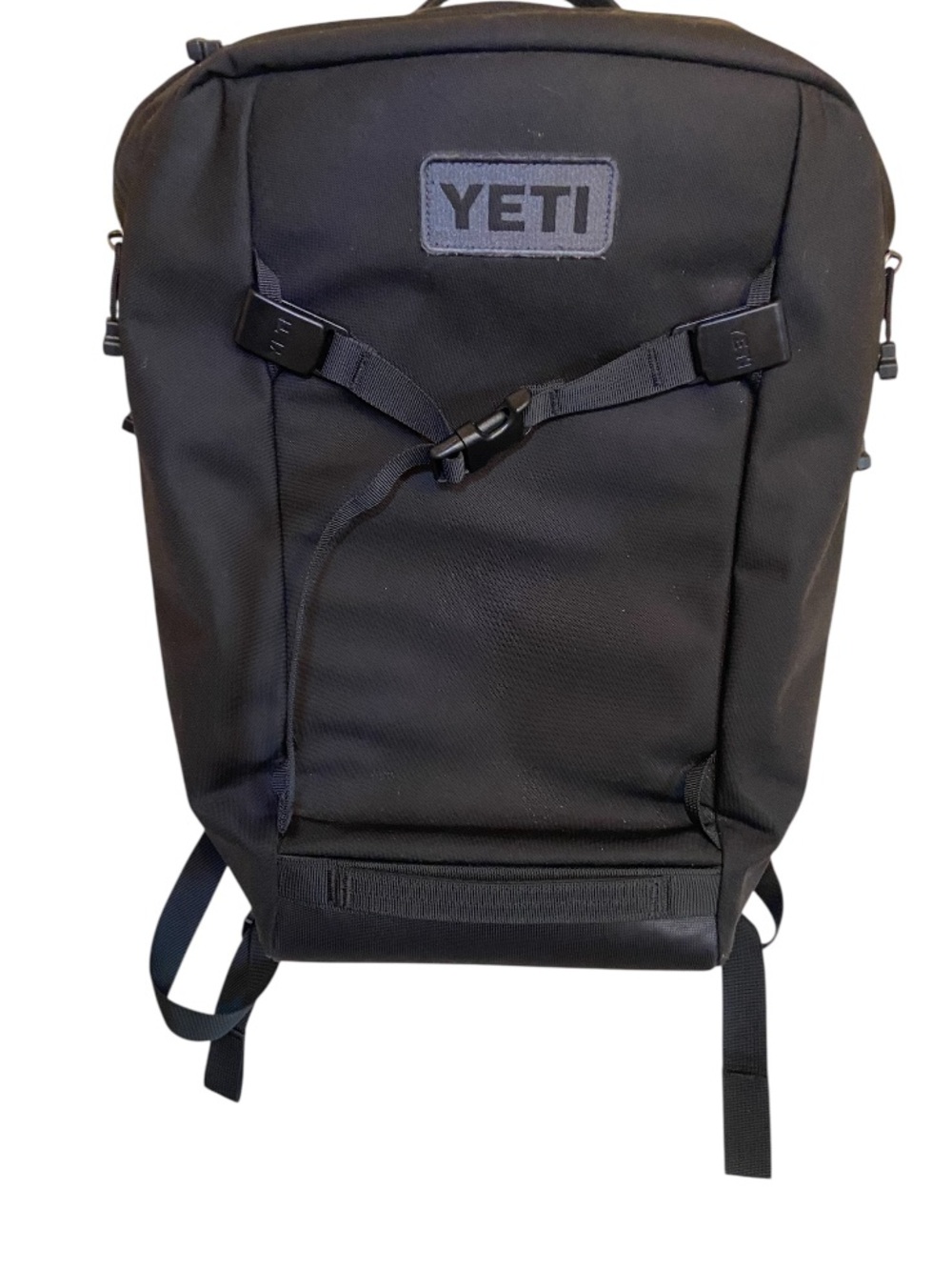YETI Crossroads 22L Backpack in Black, can hold your water bottle and computer